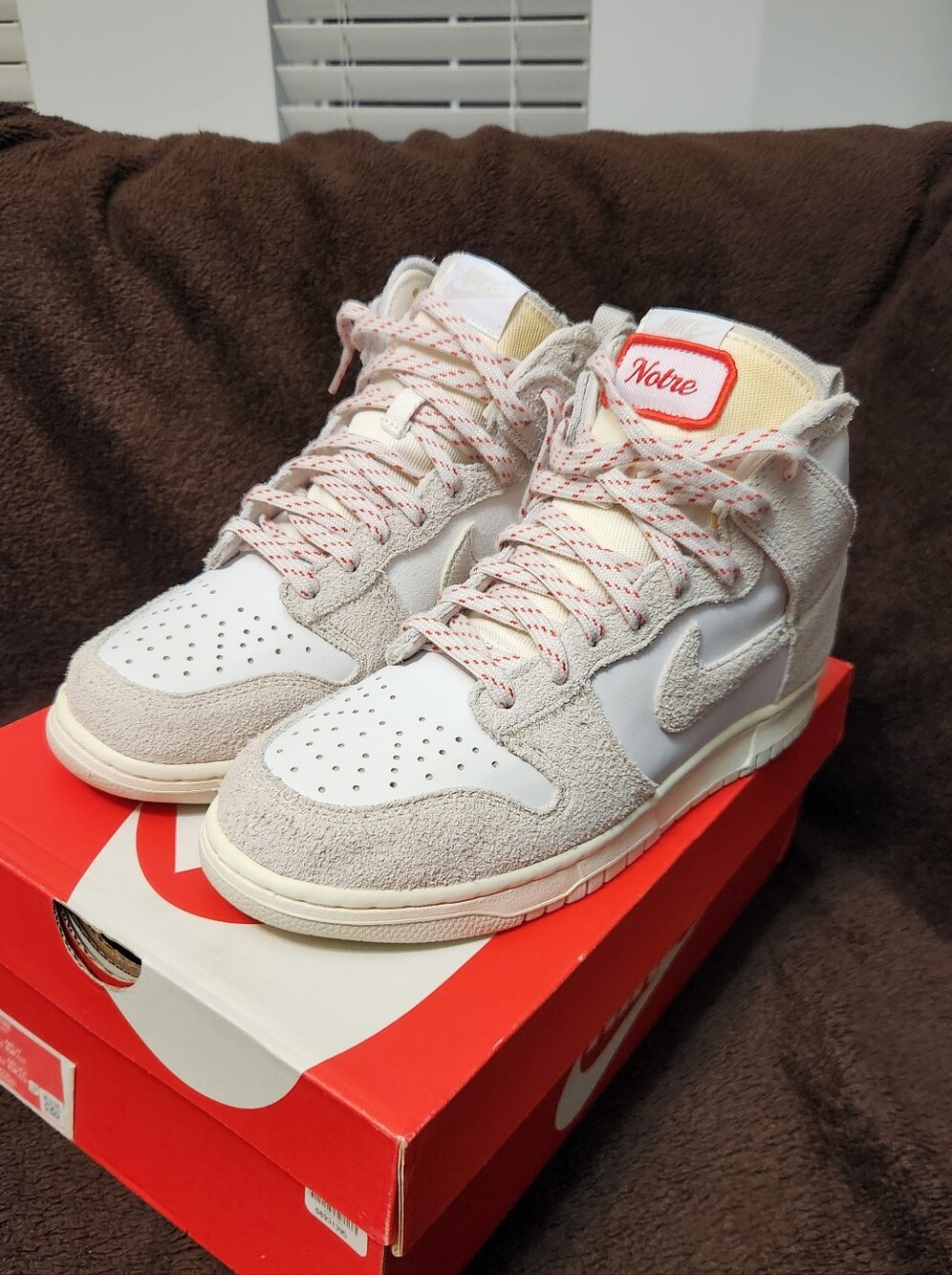 Notre x Nike Dunk High — Cream & Off-White Suede
